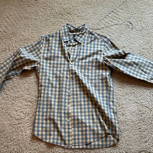 J. Crew Blue and Yellow Plaid Casual Shirt